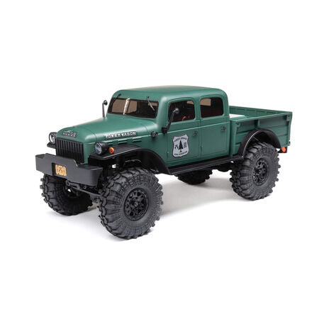 AXI00007T2 1/24 SCX24 Dodge Power Wagon 4WD Rock Crawler Brushed RTR, Green