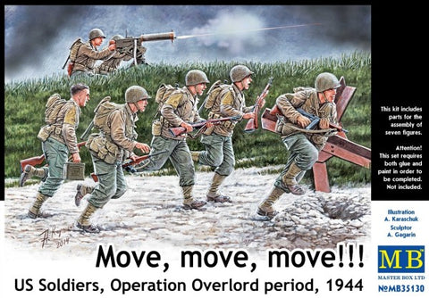 MTB-35130 1/35 Move, Move, Move US Soldiers