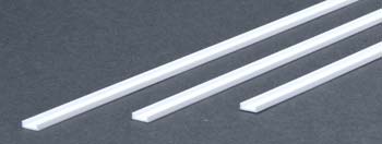 EVG267 EVERGREEN STYRENE STRIPS CHANNEL  .250" 6.4mm (3)
