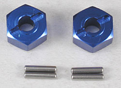 Wheel Hubs Aluminum (2) Blue (Part # TRA1654X)