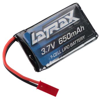 1S LIPO 3.7V 650MAH 20C (Part # TRA6637)
