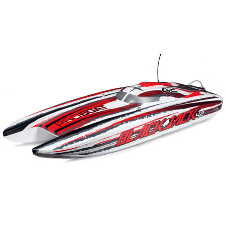 PRB08043T  Blackjack 42" 8S Brushless Catamaran RTR(AVAILABLE IN WHITE/ RED OR BLACK/RED)