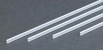EVERGREEN STYRENE CHANNEL .100" 2.5mm (4) (Part # EVG273)