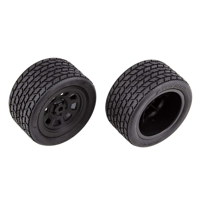 ASC71195 R10 Rear Wheels with Street Stock Tires, mounted