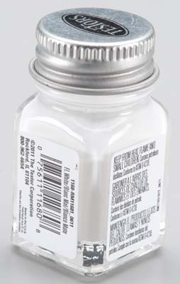1/4 OZ PAINT FLAT WHITE (Part # TESR1168)