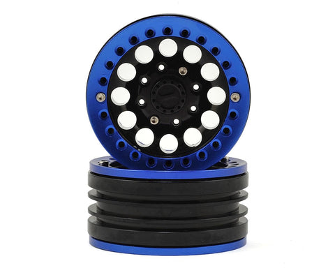 XS-59564BU Xtra Speed Aluminum 1.9 Iron Clock Mass Beadlock Wheel (Blue) (2)