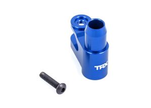 TRA7747-BLUE   Servo horn, steering, 6061-T6 aluminum