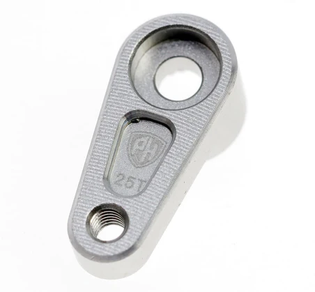 PHBTRX585SILVER  Power Hobby - Aluminum 25T Servo Horn, for Traxxas TRX-4M, Silver