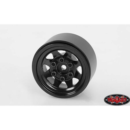 RC4ZW0229  Stamped Steel 1.0 Stock Beadlock Wheel, Black (4)