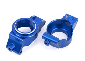 TRA7832-BLUE  Caster blocks (c-hubs), 6061-T6 aluminum (LEFT & RIGHT)