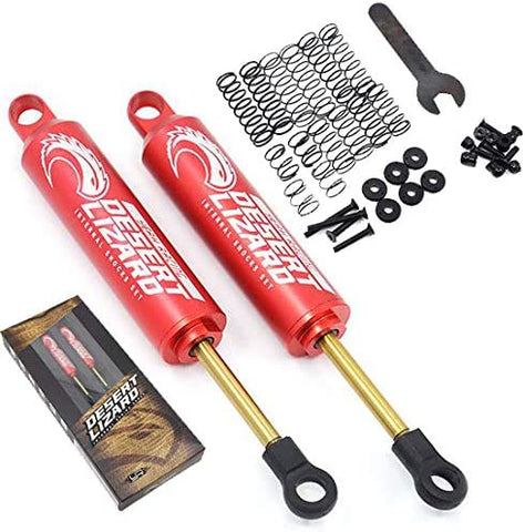 YEA-DDL-090 Yeah Racing 90mm Desert Lizard Two Stage Internal Spring Shock (2) (Available in Red, Black, Green or Orange)