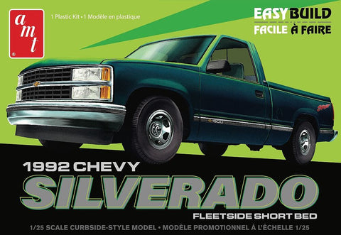AMT1408M  AMT 1/25 scale 1992 Chevy Silverado Shortbed Fleetside Pickup plastic model truck kit