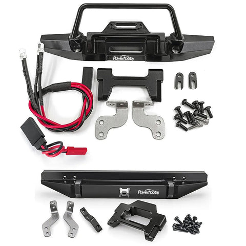 PHB5358  Powerhobby Front and Rear Bumper w Lights FOR Traxxas TRX-4M