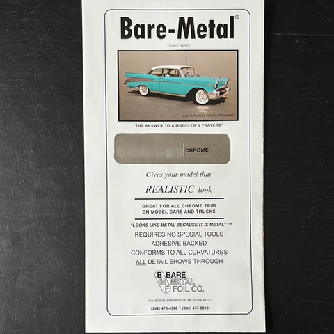 Bare Metal 6X11 THIN SHEET CHROME FOIL (Part # BMF-1)