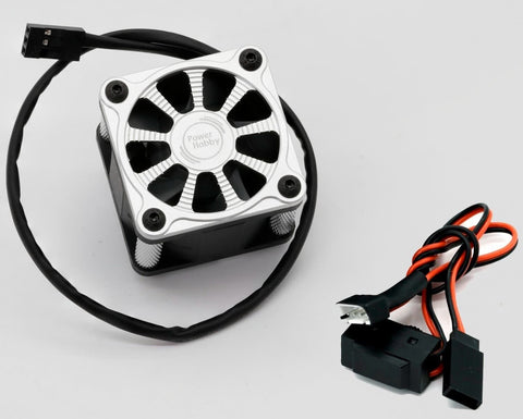 PHBPHF118SILVER  POWER HOBBIES -TWISTER 1/10 1/8 MOTOR COOLING FAN