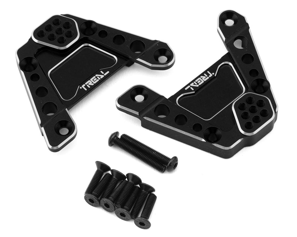 TLHTSCX10_III-13    Treal Hobby Axial SCX10 III CNC Aluminum Rear Shock Mounts (Black)