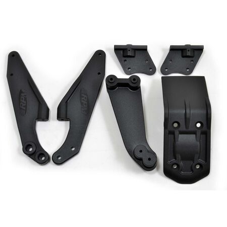 RPM81592  HD v2 Wing Mounts - Black: ARRMA Kraton 6S EXB v2