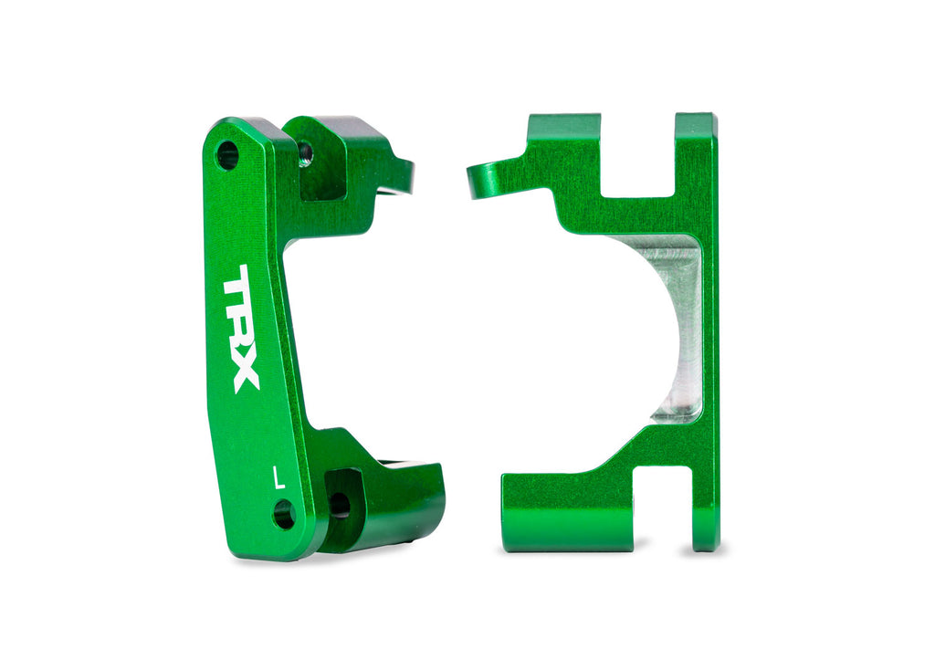 TRA9063-GRN   Green Aluminum Caster Blocks (L&R)