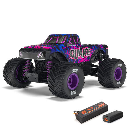 ARA2137T    1/16 QUAKE GROM 4X4 RTR Brushed Monster Truck (Battery & Charger Included) Available in Green, Purple or Red)