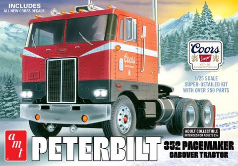 AMT1375  AMT 1/25 Peterbilt 352 Pacemaker Truck Cabover Tractor "Coors Beer" Model Kit