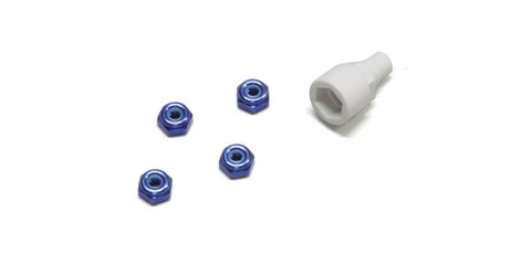 MZW13BL  Color Nylon Nut Blue