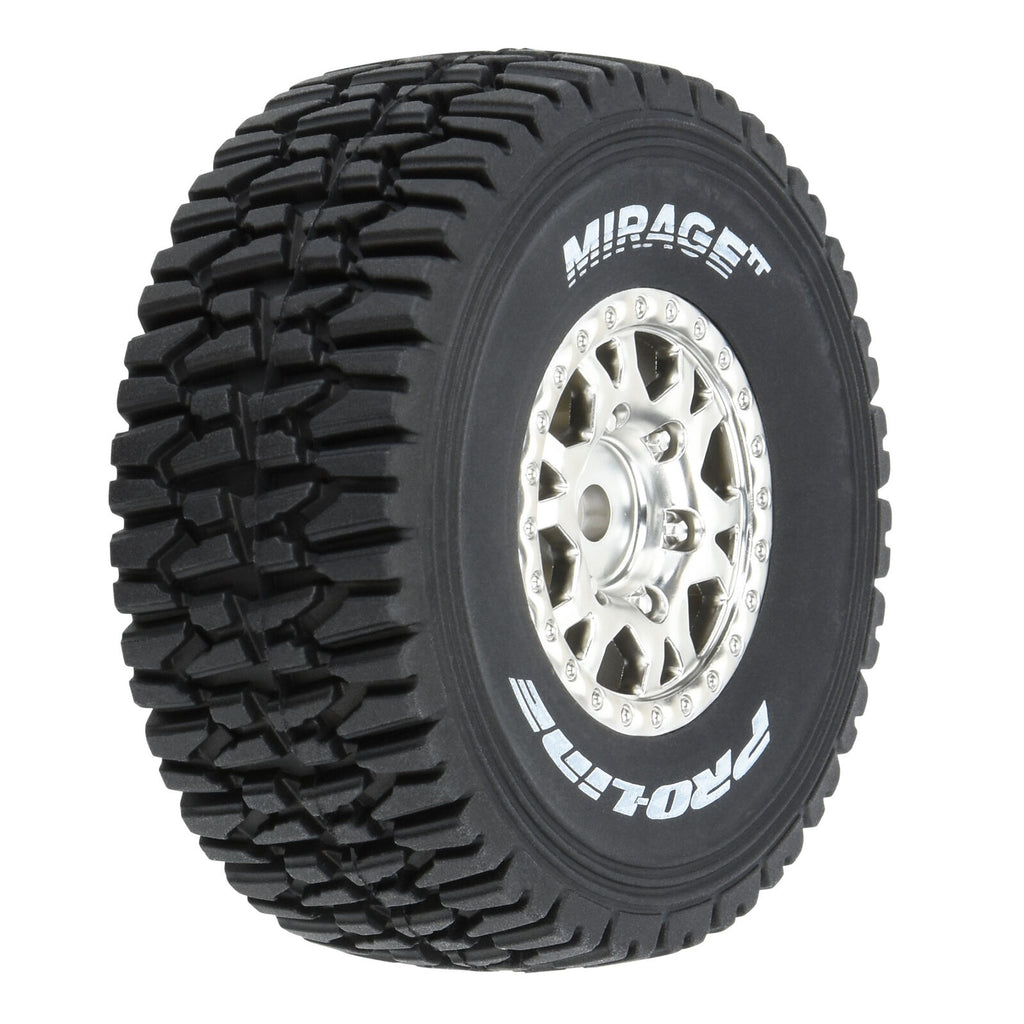 PRO1025310   1/16 Mirage TT F/R Tires MTD 12mm Silver Impulse (4): Mojave Grom