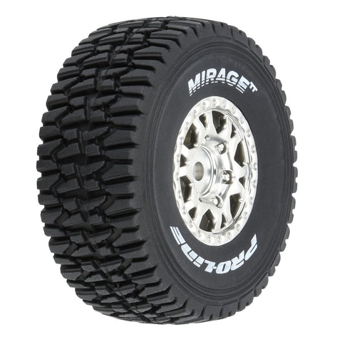 PRO1025310   1/16 Mirage TT F/R Tires MTD 12mm Silver Impulse (4): Mojave Grom