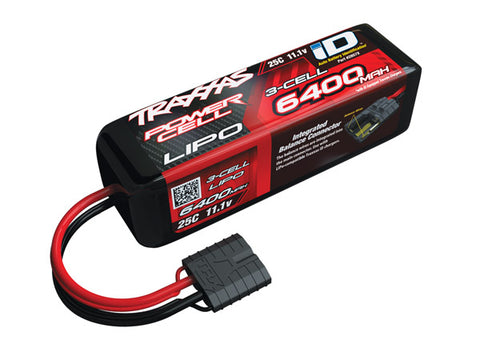 TRA2857X  6400mAh 11.1v 3-Cell 25C LiPo Battery