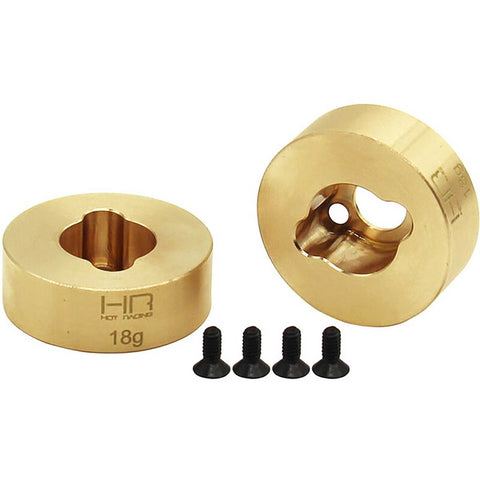 HRATRXM22H  Brass Rear Hub 18g: Traxxas TRX4-M