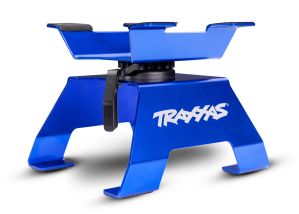 TRA8796-BLUE  RC car/truck stand, blue (assembled)Designed to fit almost any 1/8 and 1/10 scale vehicle