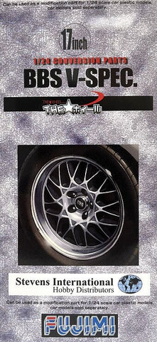 FJM-19307  BBS V-Spec 17" Tire & Wheel Set (4) 1/24 Fujimi