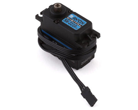 SAVSW2210SG-BE  Waterproof Premium, High Voltage, Brushless, Digital Servo 0.11 sec / 555oz @ 7.4V -Black Edition
