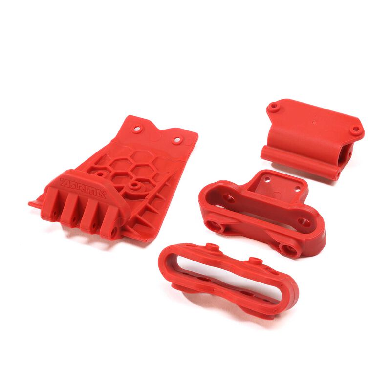 ARA320777  Lower Skid And Bumper Mount Set, Red