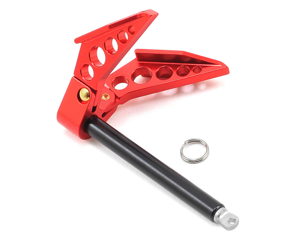 YEA-YA-0416  Yeah Racing Aluminum 1/10 Crawler Scale Accessory (Foldable Winch Anchor) (Red)