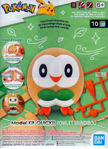 BAN-2617945  Bandai Model Kit QUICK! Pokemon Rowlet/Brindibou