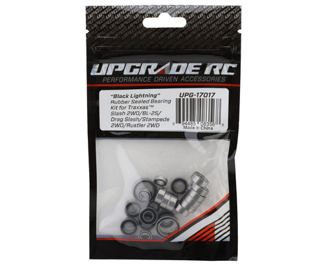 UPG-17017    UpGrade RC "Black Lightning" Rubber Sealed Bearing Kit for Traxxas® 2WD BL-2S®/Slash®/Drag Slash®/Stampede®/Rustler®