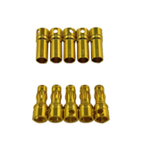 RCE1663  3.5mm Gold Plated Banana Plugs, Male & Female (5 pair)