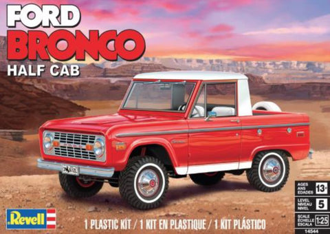 RMX-4544  1/25 Ford Bronco Half Cab Truck Model Kit
