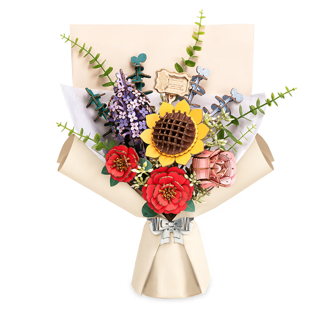 ROETW01H  ROBOTIME ROWOOD Wooden Flower Bouquet TW01H