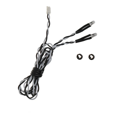 MYK-RDW3   MyTrickRC - White Dual LED 3mm - 2-LEDs on Single Lead