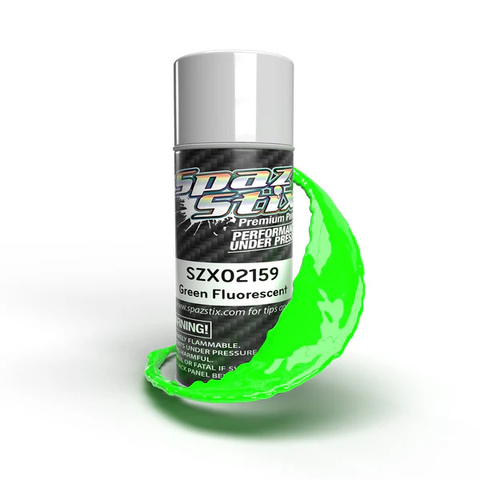 SZX02159  GREEN FLUORESCENT AEROSOL PAINT 3.5OZ