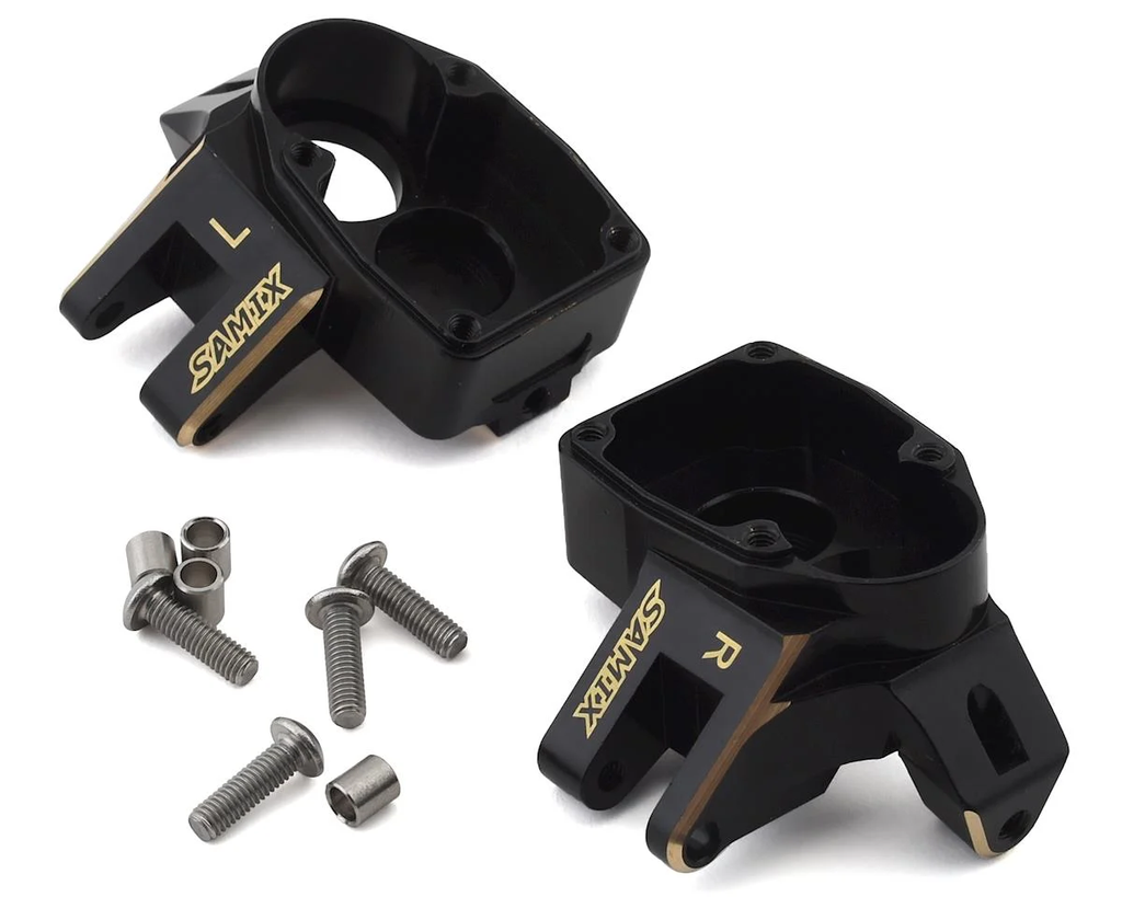 SAMSCX3-4412  Samix SCX10 III/Capra Brass Heavy Duty Steering Knuckle