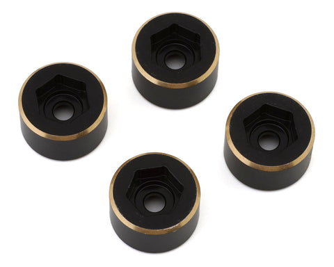 TLHTWHEEL-106  Treal Hobby 1.9" Brass Bead-Lock Wide Wheel Hub Weights (18mm) (4) (40.5g)