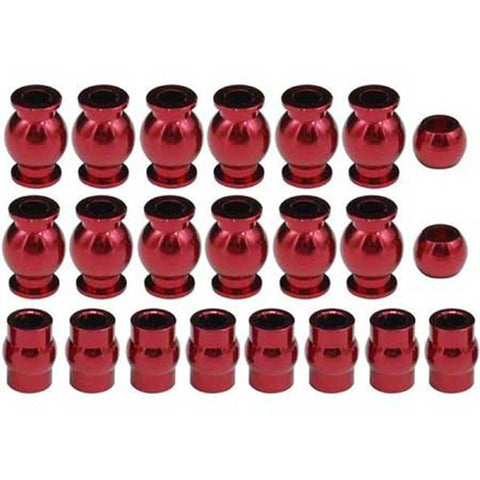 HRAATF160B02  Complete Aluminum Pivot Ball Set (22): 1/10 ARRMA