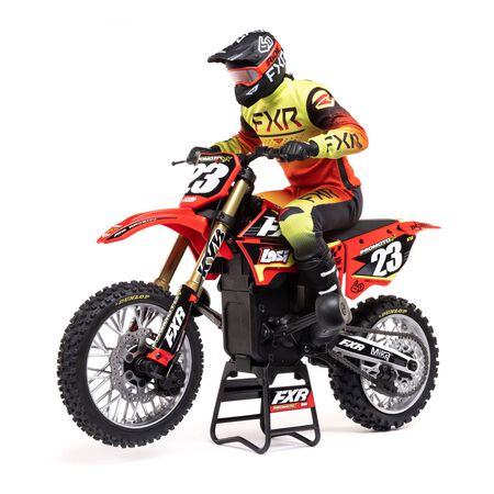 LOS06000T  1/4 Promoto-MX Motorcycle RTR, FXR (Available in Red or Blue) (Purchase in store only)