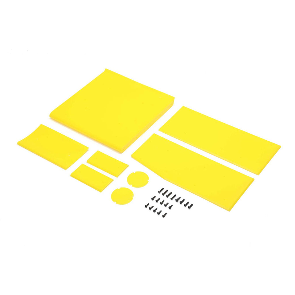 LOS-2855  Wing Panel Set, Yellow: 22S Sprint Losi