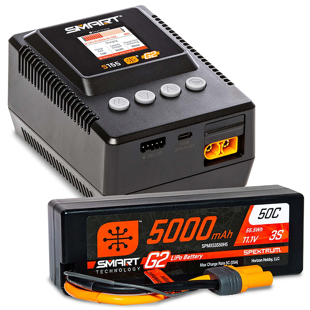 SPMXPSS300  Smart Powerstage 3S Surface Bundle: G2 5000mAh 3S LiPo IC5 & S155 Charger