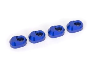 TRA7743-BLUE  Suspension pin retainer, 6061-T6 aluminum (blue-anodized) (4)