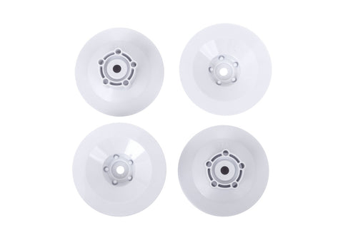 TRA10457-WHT  WHEEL DISCS WHITE (4) (SLASH MODIFIED)