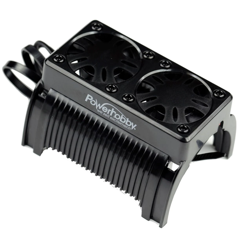 PHBPHF009  Power Hobby - 1/5 Twin Motor Cooling / Heat Sink Fan with Housing 55mm